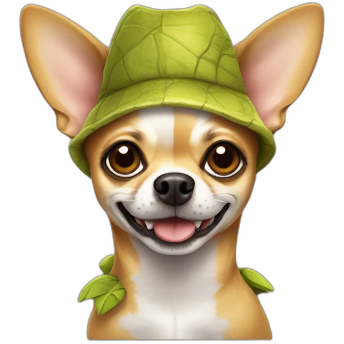 chihuahua in dinosaur costume emoji