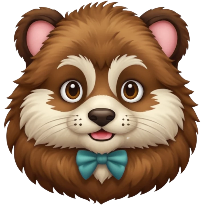 mustached animal emoji
