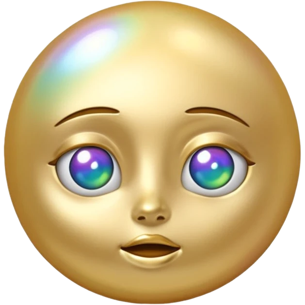 gold pearl emoji