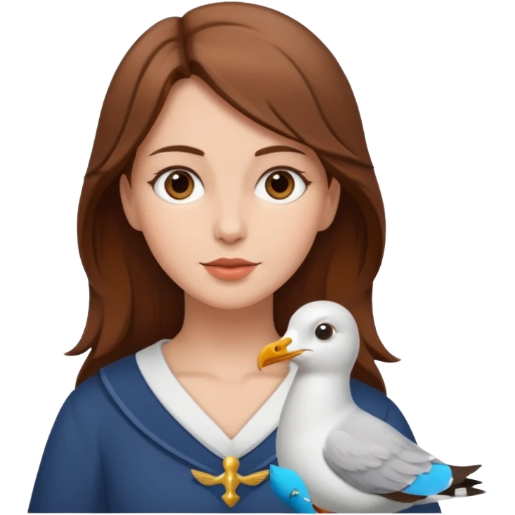 maiden with Seagull emoji