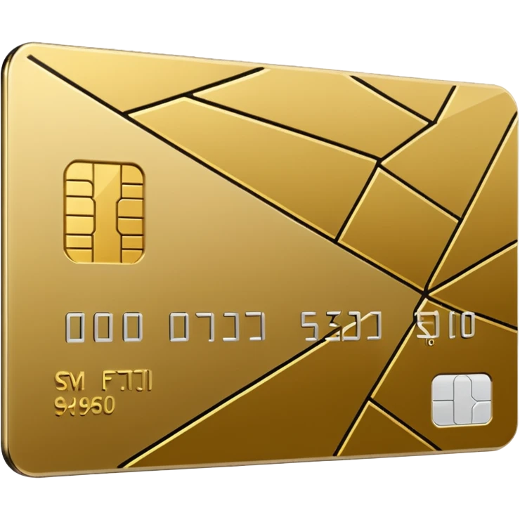 aesthetic credit card with pattern emoji