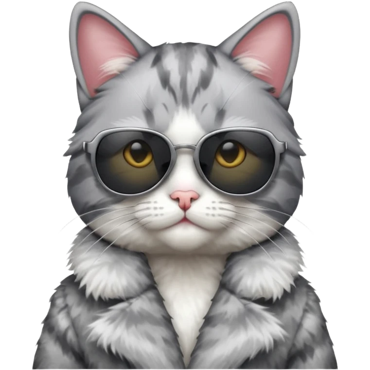 Cat wearing sunglasses emoji