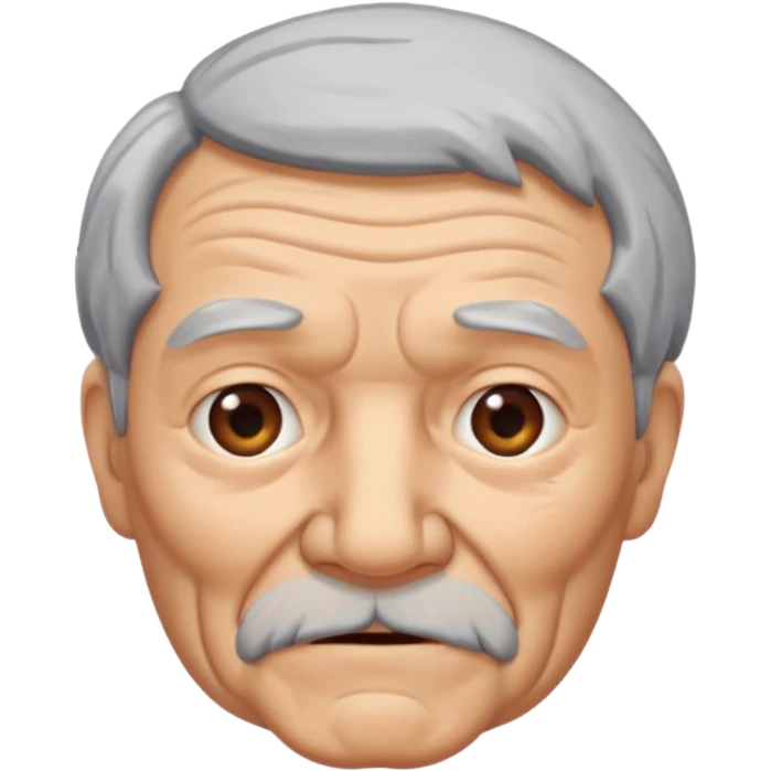 A old man pooping emoji