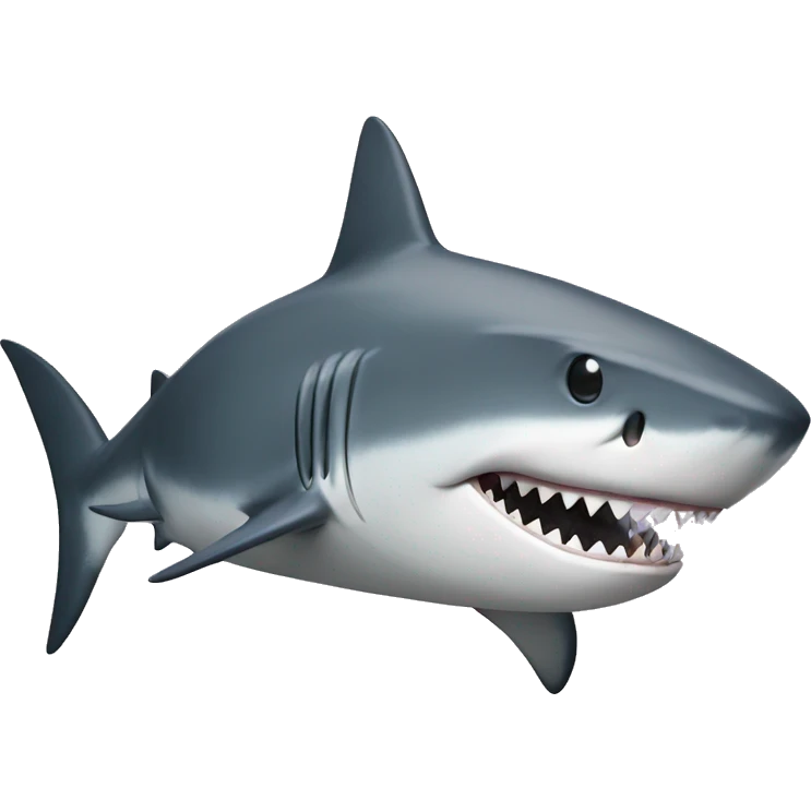 Shark with harts emoji