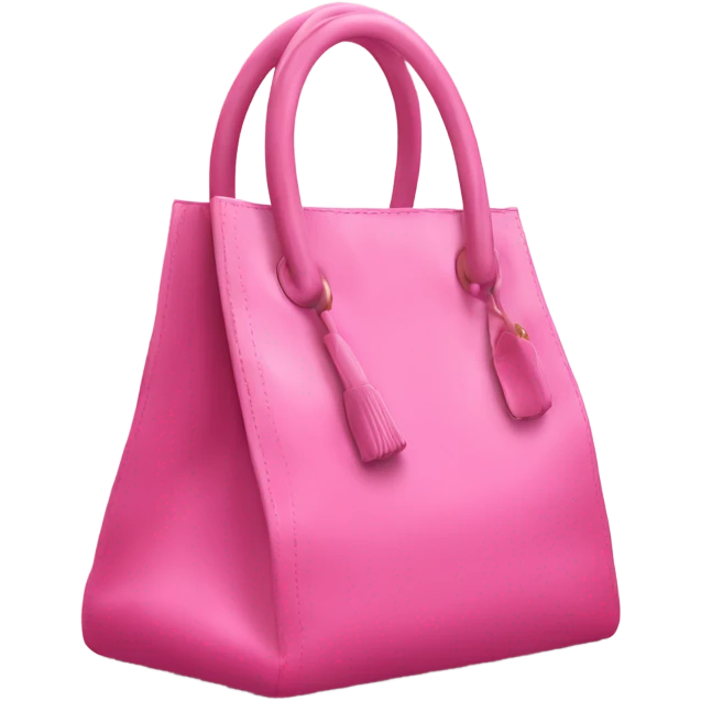Pink Kelly bag with a scarf rapped around the handle emoji