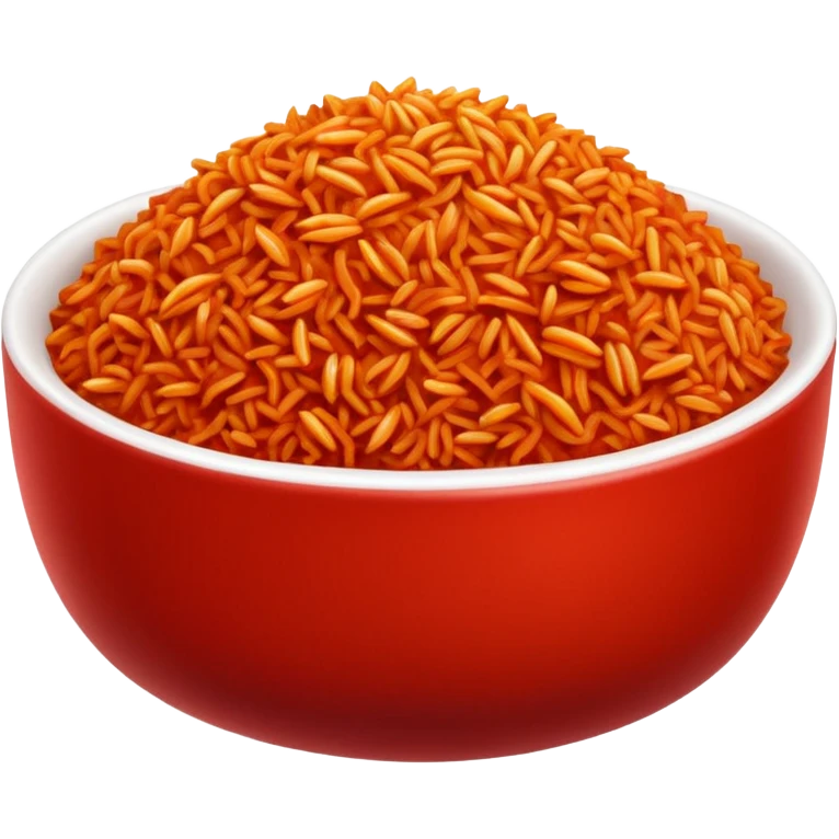 make jollof rice in a bowl emoji