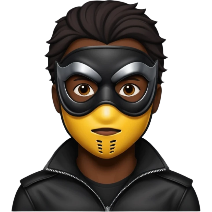 bdsm slave leather mask emoji