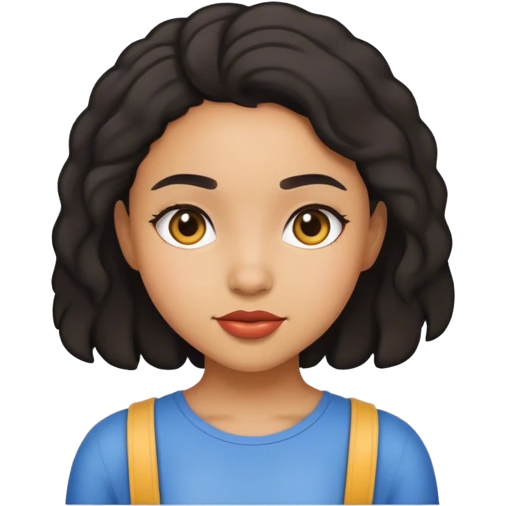 Mixed race girl emoji