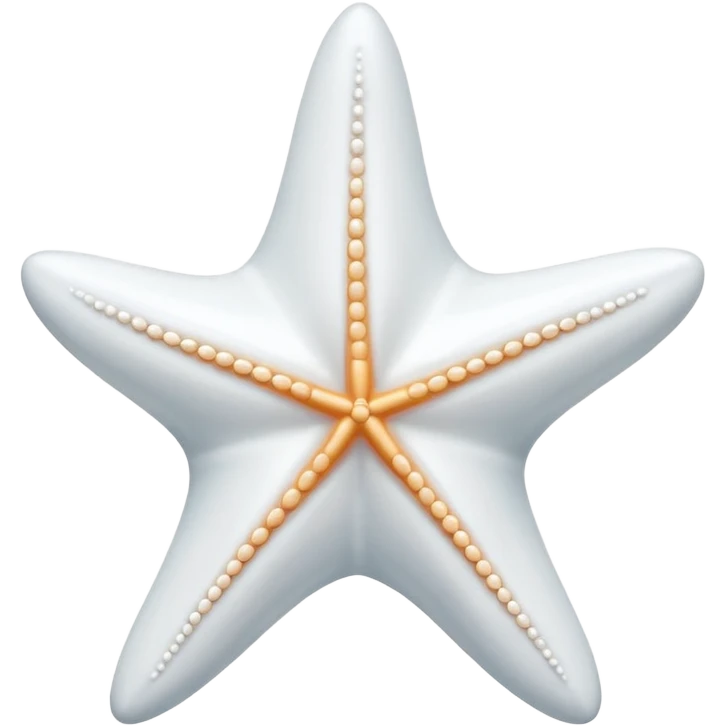 luxury all white starfish emoji