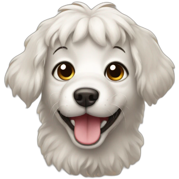 Funny dog emoji