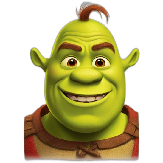red-shrek emoji