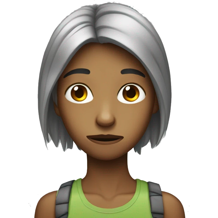 weak skinny teenager  emoji