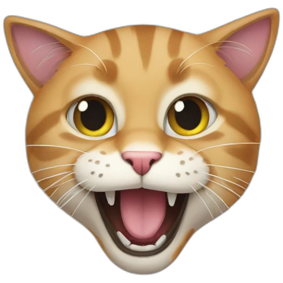 crazy cat emoji