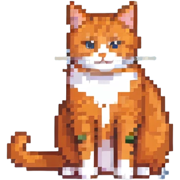 orange cat sitting emoji