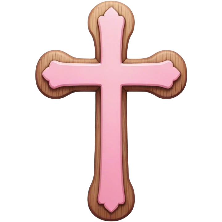 Pink cross emoji