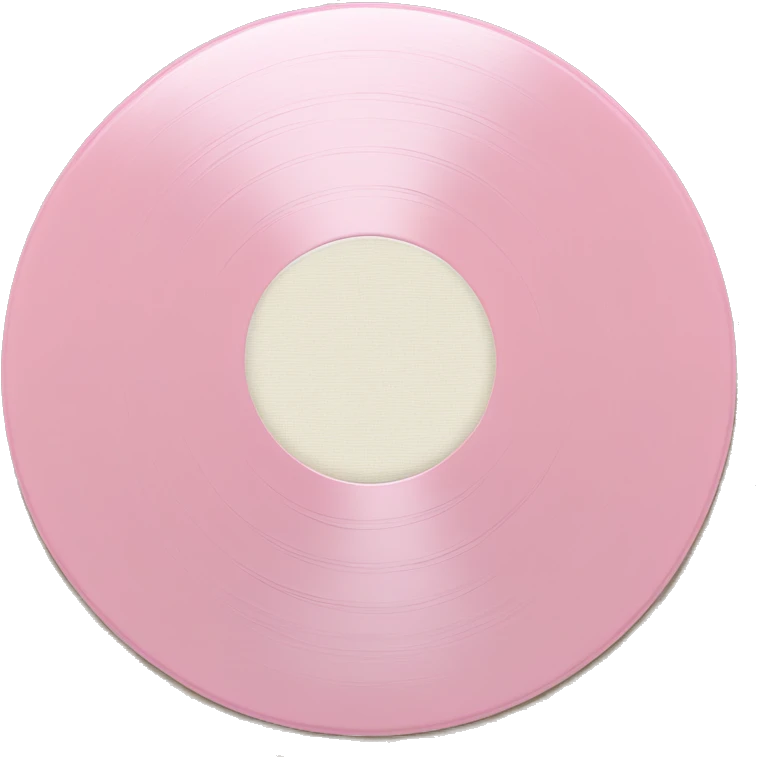 Light pink vinyl record emoji