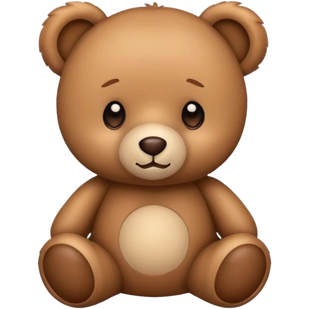 Cute teddy bear emoji