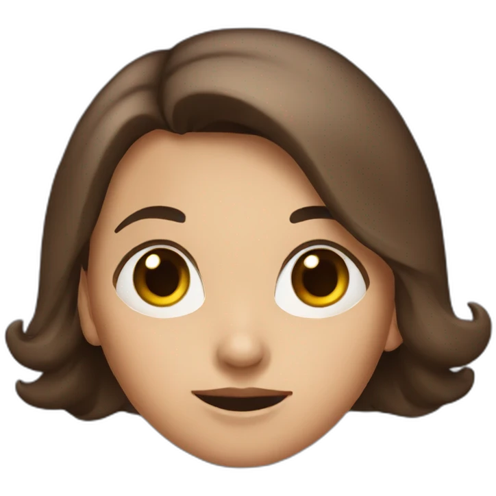 Witch with short brown hair emoji