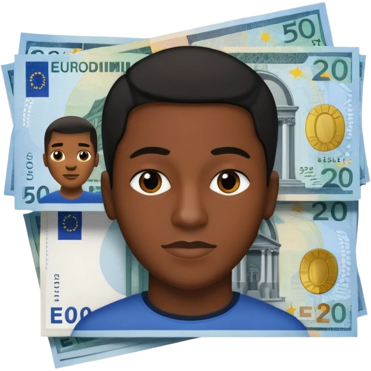 create me a 20 euro bill with a black person on it emoji