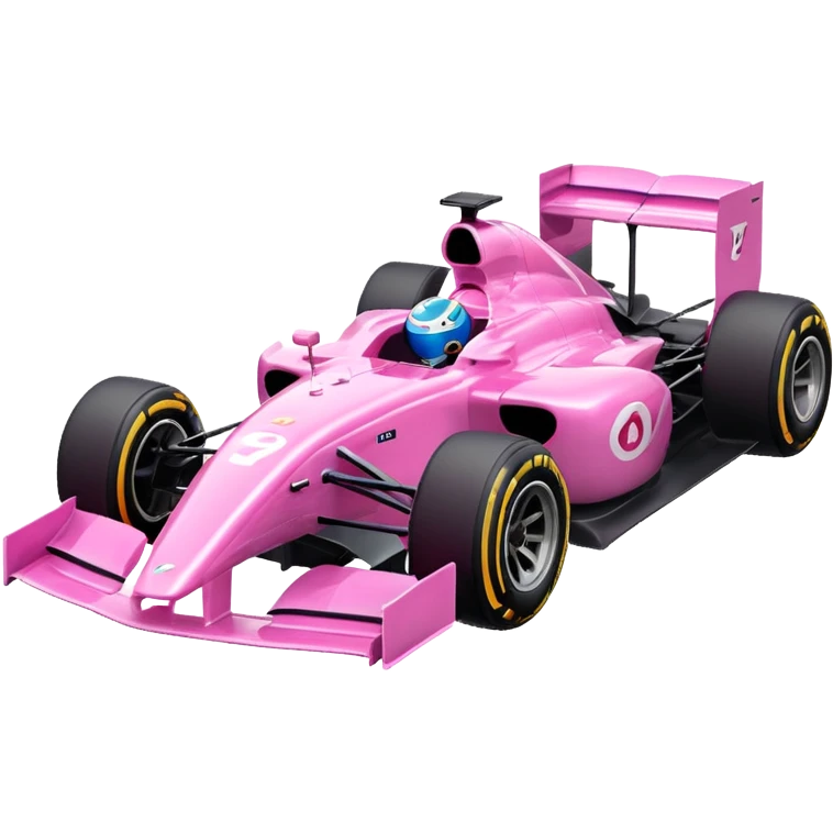 Pink formula 1 car emoji