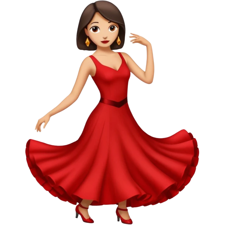 tango dancing woman emoji profile photo emoji