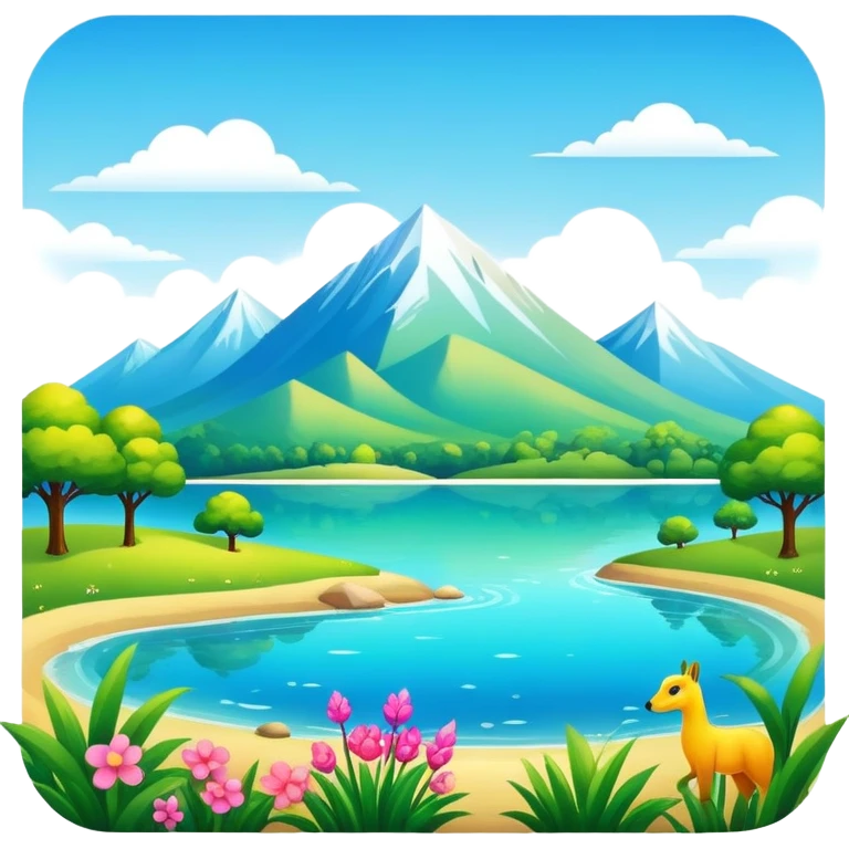  Glorious Shiny Sparkly Scenic Scenery Deco Wildlife emoji