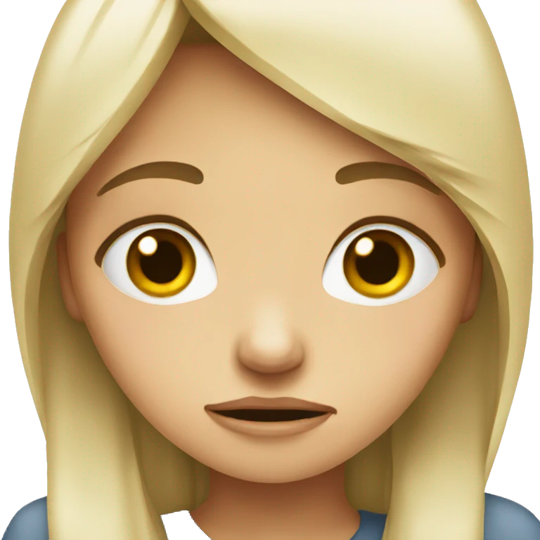 crying girl  emoji