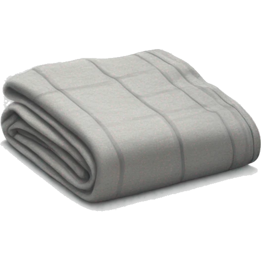 light gray flannel folded blanket  emoji