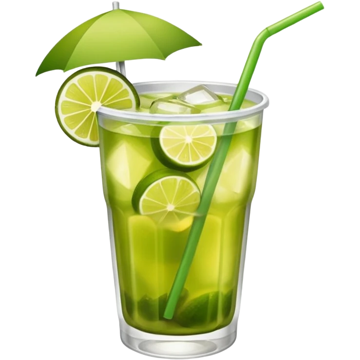 Plastic cup with beach mate from Rio de Janeiro. emoji