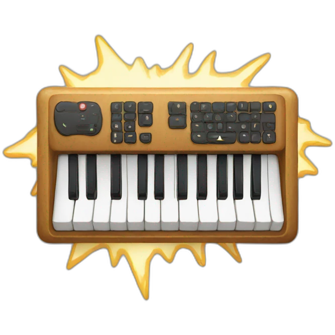 keyboard with lightning emoji