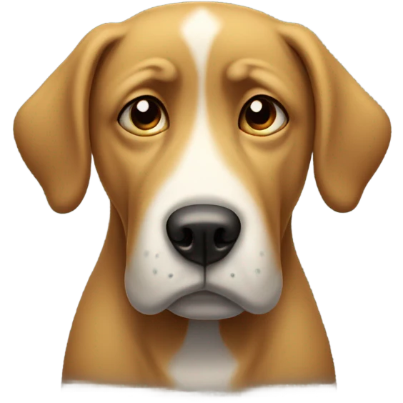 Dog crying emoji