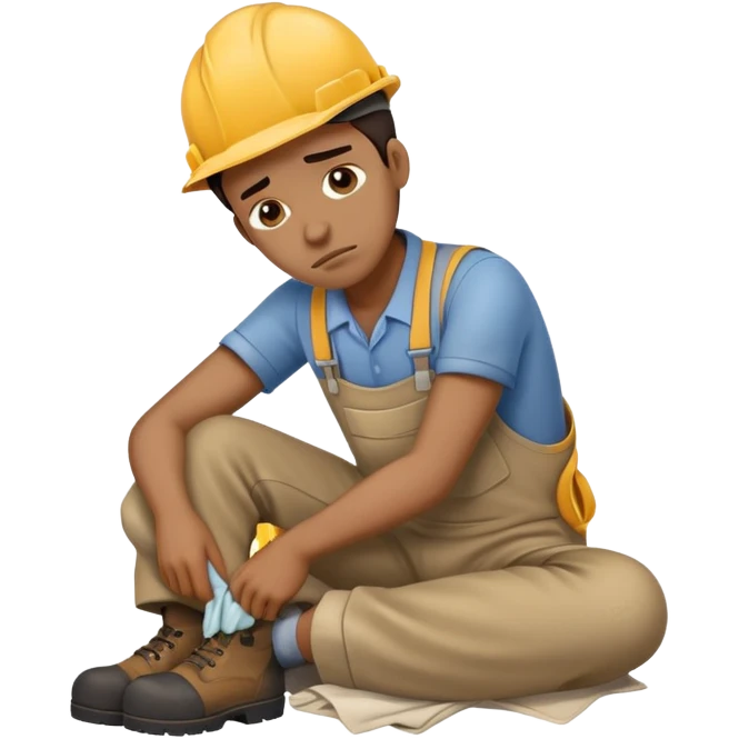 labour worker passed out emoji