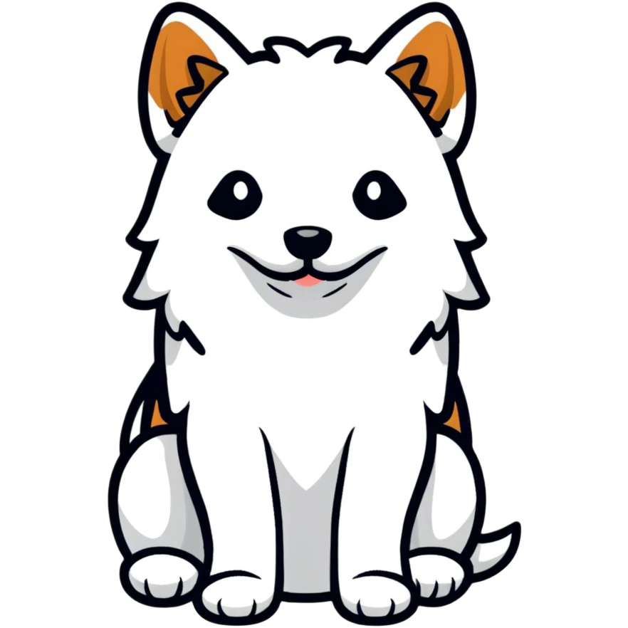 playful dog emoji