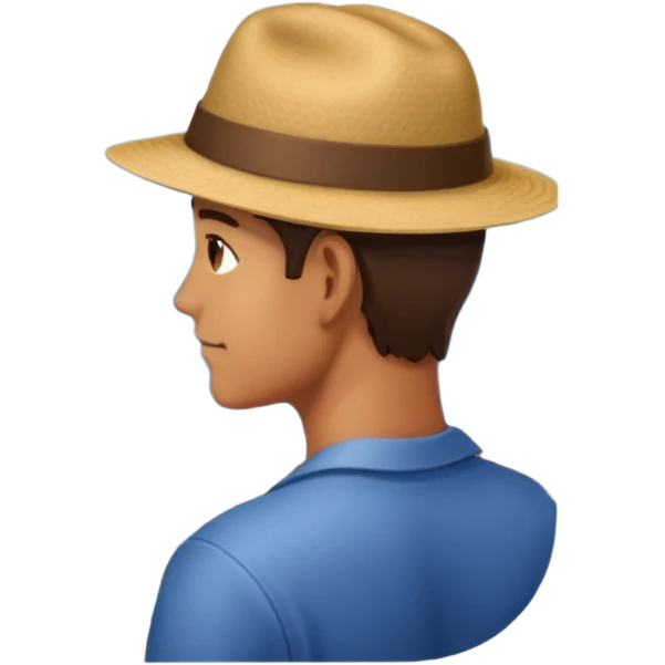 quelqu'un qui admire la vue depuis un point panoramique
 emoji