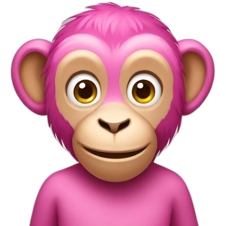 pink monkey emoji
