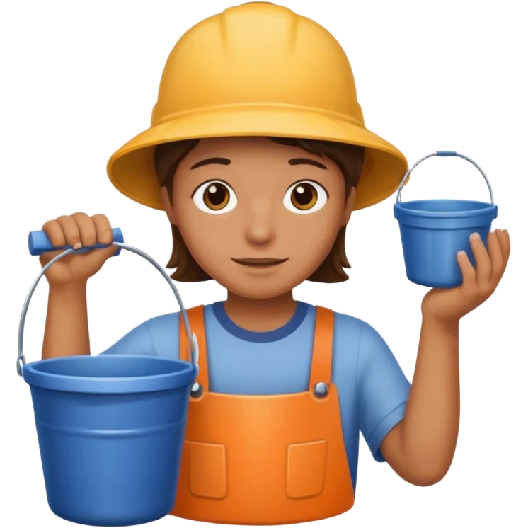 well with bucket emoji