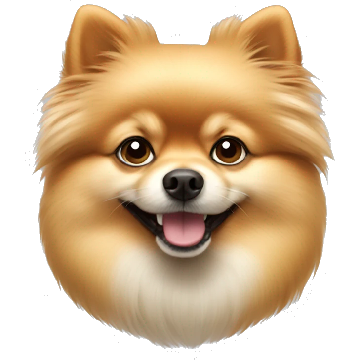 pomeranian dog  emoji