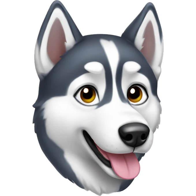 cute husky emoji
