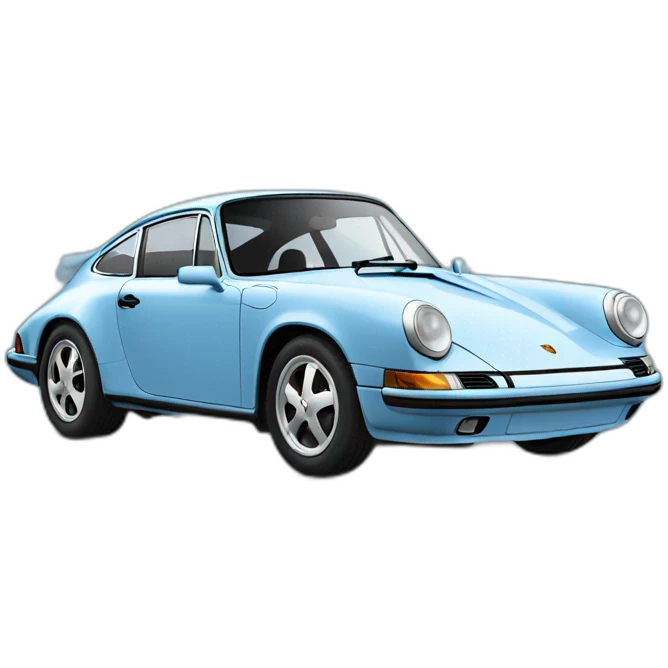 porsche bleu emoji