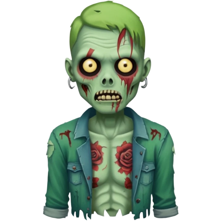 zombie with tattoos emoji