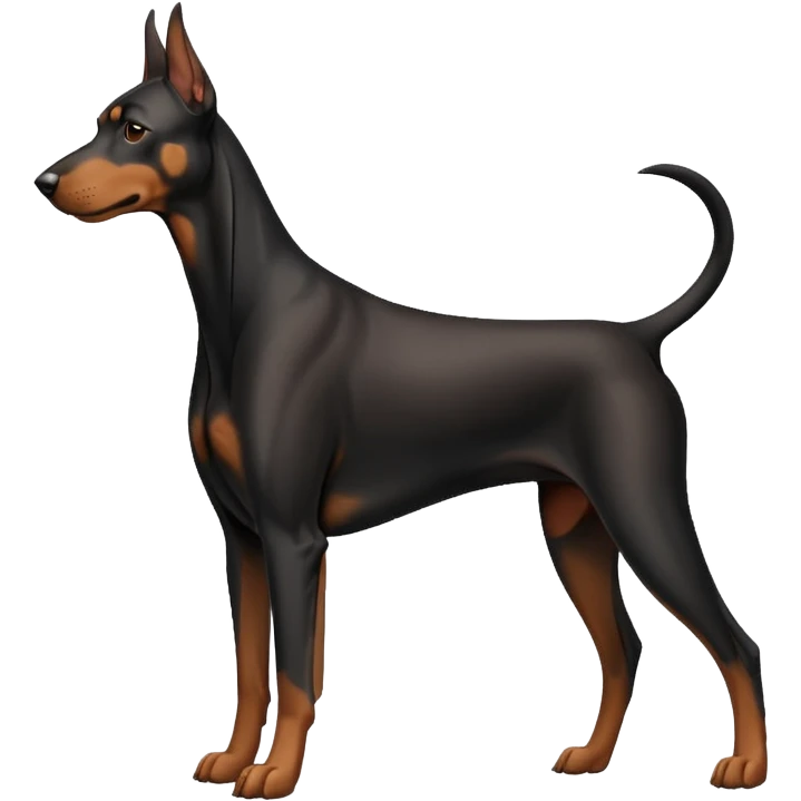 dog doberman full body emoji