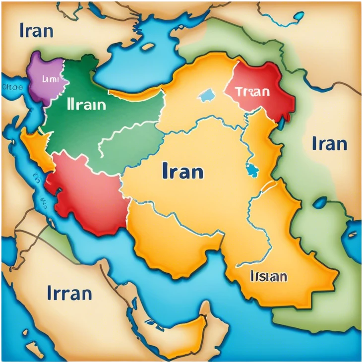 Iran map  emoji