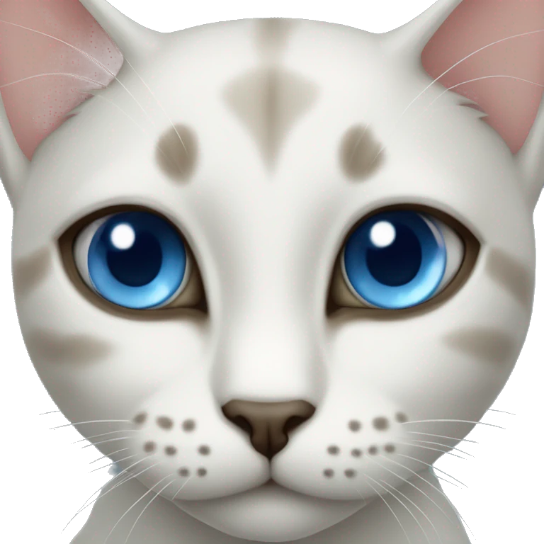 cat siames eyes blue emoji
