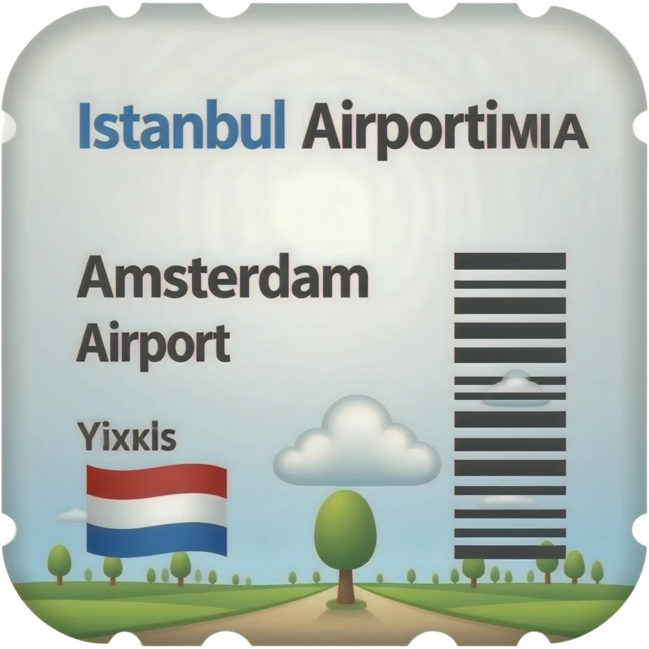 ticket (AYT to AMS) only 1 emoji