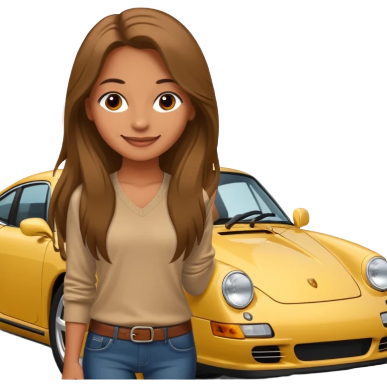Porsche girl emoji