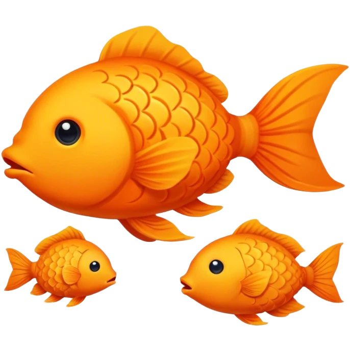 All Orange Puff Fish Puffed emoji