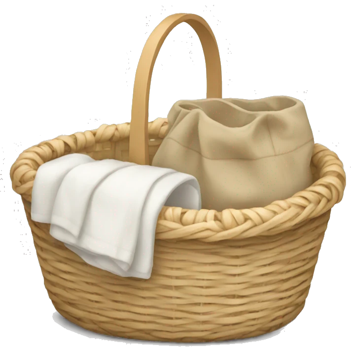 Beige-and-white-clothes-basket emoji