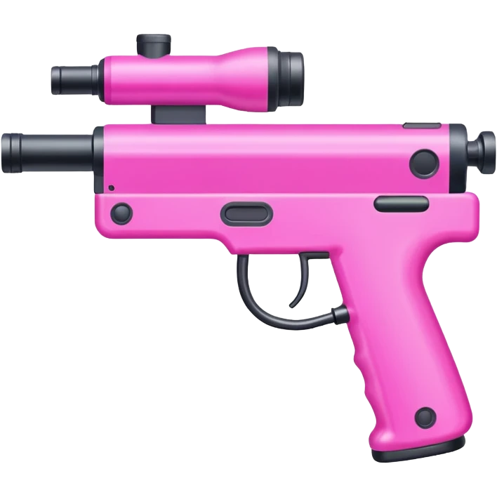 paintball gun pink colorful emoji
