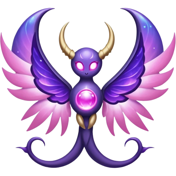 Pokemon legendary purple and pink lunala emoji