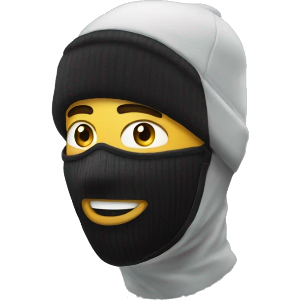 Guy wearing Nike ski mask  emoji